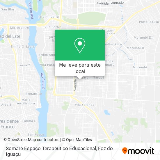 Somare Espaço Terapêutico Educacional mapa