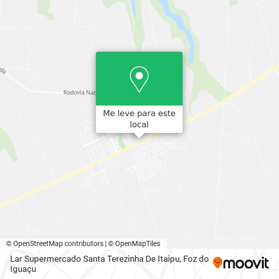 Lar Supermercado Santa Terezinha De Itaipu mapa