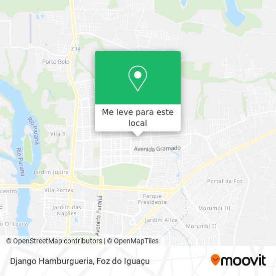 Django Hamburgueria mapa