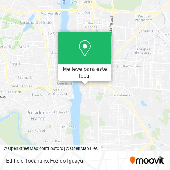Edifício Tocantins mapa