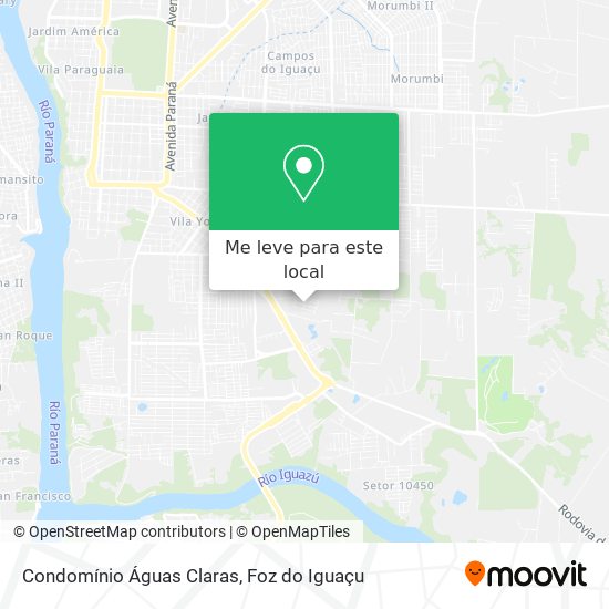 Condomínio Águas Claras mapa