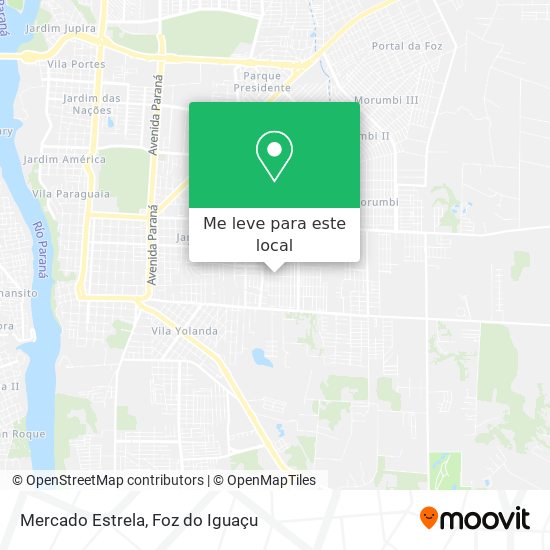Mercado Estrela mapa