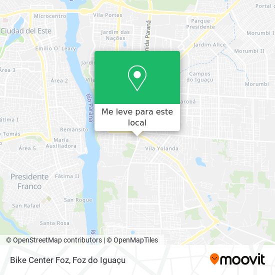 Bike Center Foz mapa