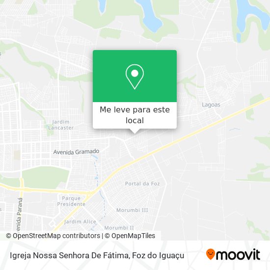 Igreja Nossa Senhora De Fátima mapa