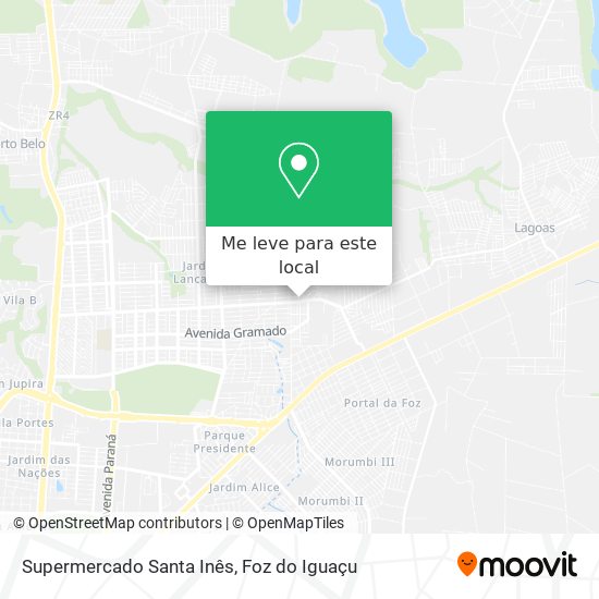 Supermercado Santa Inês mapa