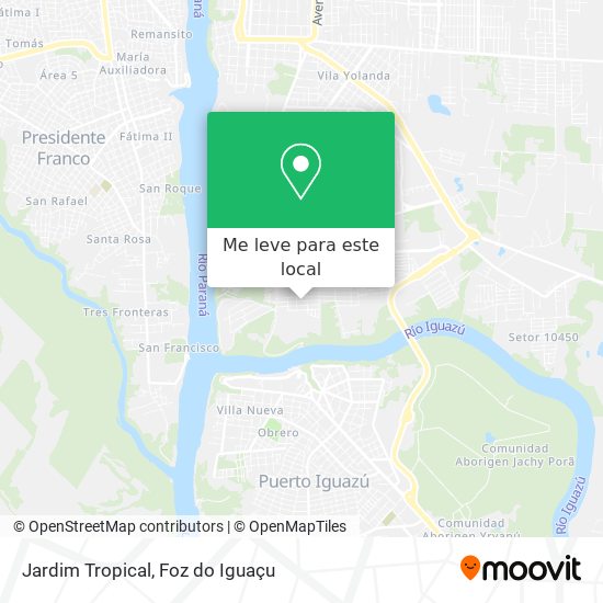 Jardim Tropical mapa