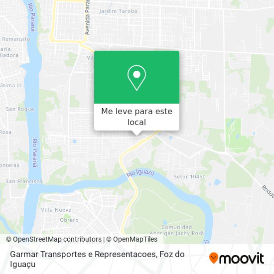Garmar Transportes e Representacoes mapa