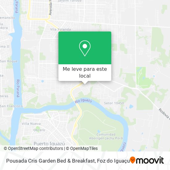 Pousada Cris Garden Bed & Breakfast mapa