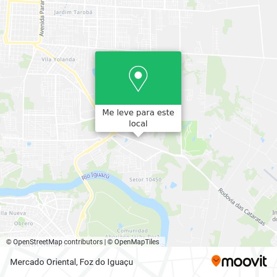 Mercado Oriental mapa