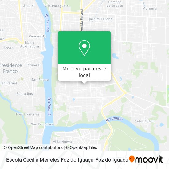 Escola Cecilia Meireles Foz do Iguaçu mapa