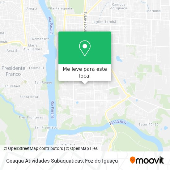 Ceaqua Atividades Subaquaticas mapa