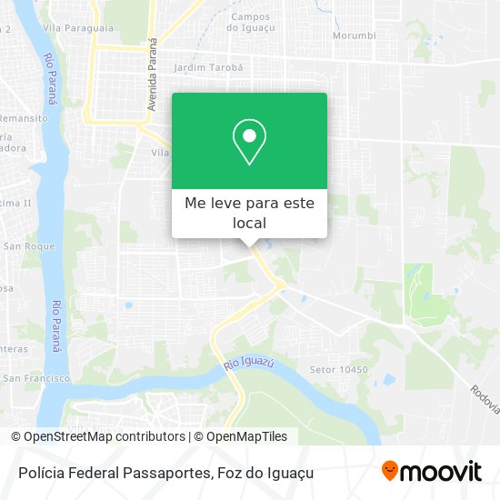 Polícia Federal Passaportes mapa