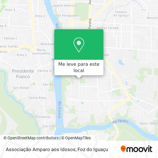 Associação Amparo aos Idosos mapa