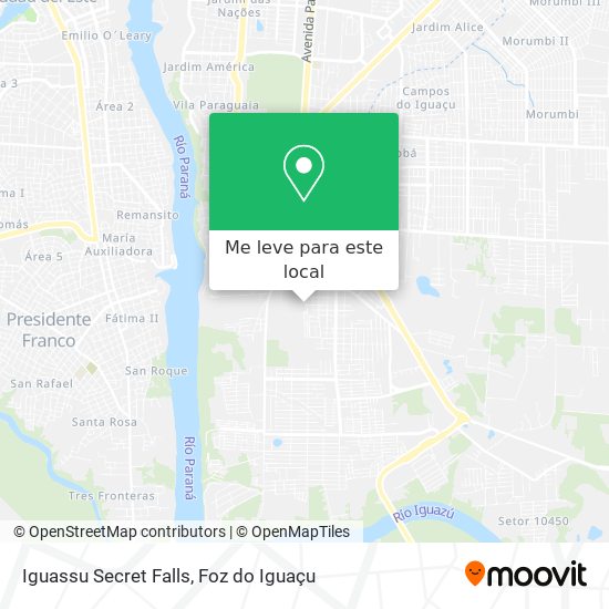 Iguassu Secret Falls mapa