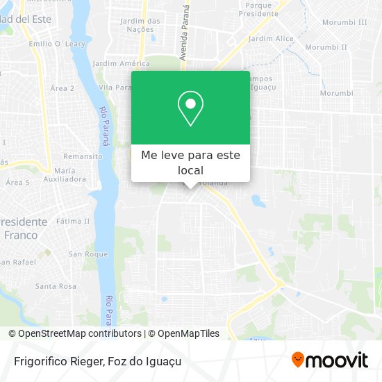 Frigorifico Rieger mapa