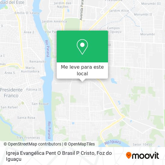 Igreja Evangélica Pent O Brasil P Cristo mapa