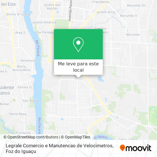 Legrale Comercio e Manutencao de Velocimetros mapa