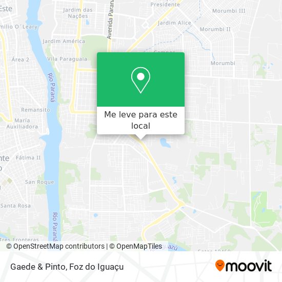 Gaede & Pinto mapa