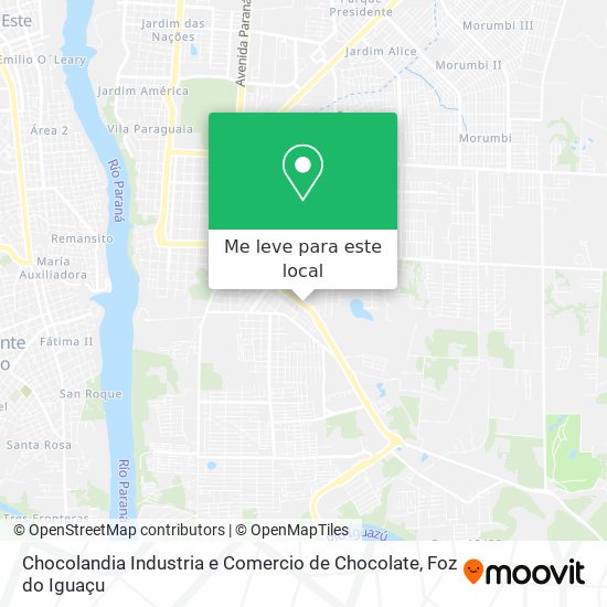 Chocolandia Industria e Comercio de Chocolate mapa