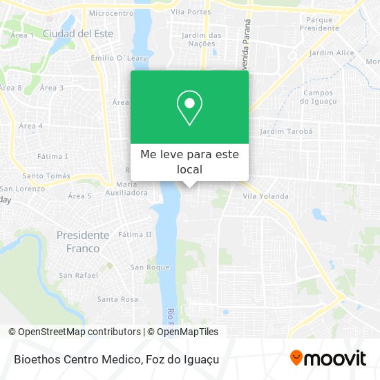 Bioethos Centro Medico mapa
