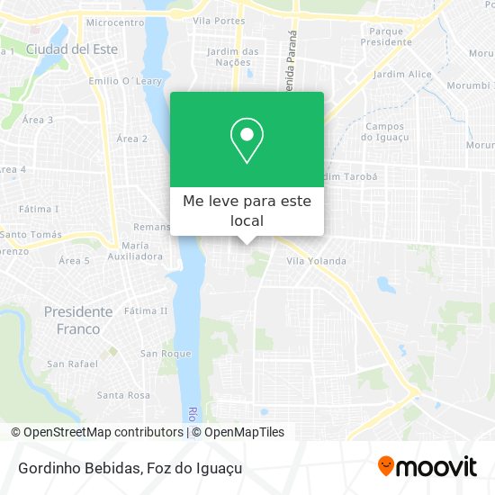 Gordinho Bebidas mapa
