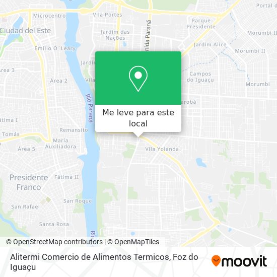 Alitermi Comercio de Alimentos Termicos mapa