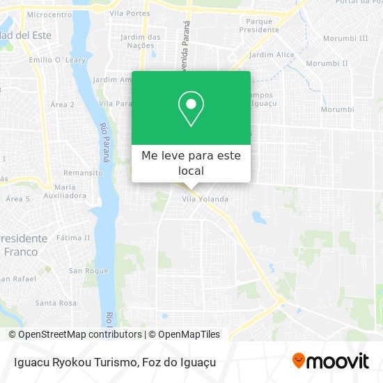 Iguacu Ryokou Turismo mapa