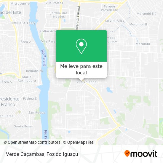 Verde Caçambas mapa