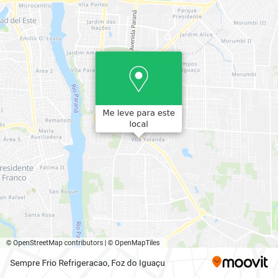 Sempre Frio Refrigeracao mapa