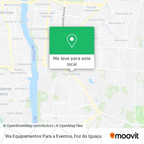 Wa Equipamentos Para a Eventos mapa