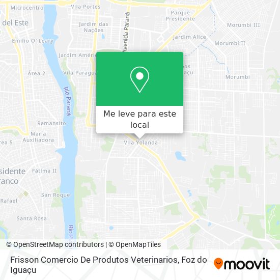 Frisson Comercio De Produtos Veterinarios mapa