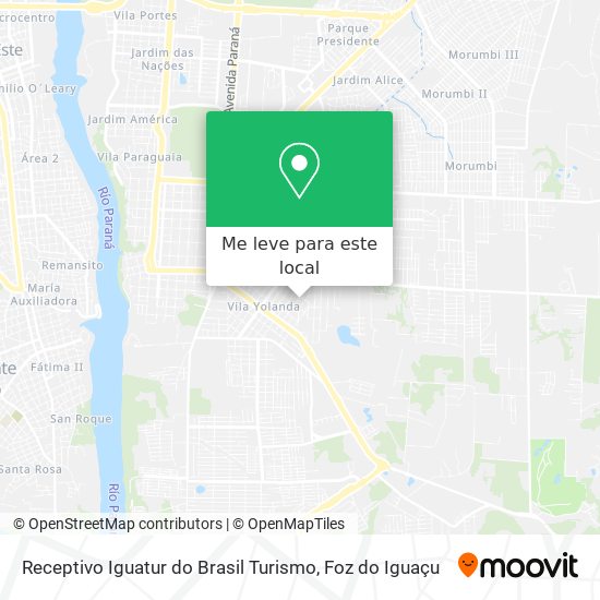 Receptivo Iguatur do Brasil Turismo mapa