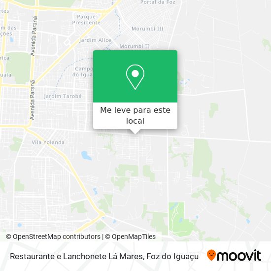 Restaurante e Lanchonete Lá Mares mapa