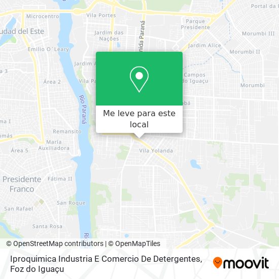 Iproquimica Industria E Comercio De Detergentes mapa