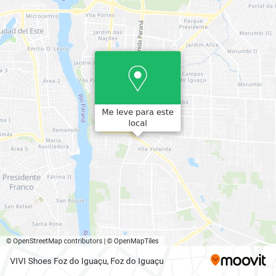 VIVI Shoes Foz do Iguaçu mapa