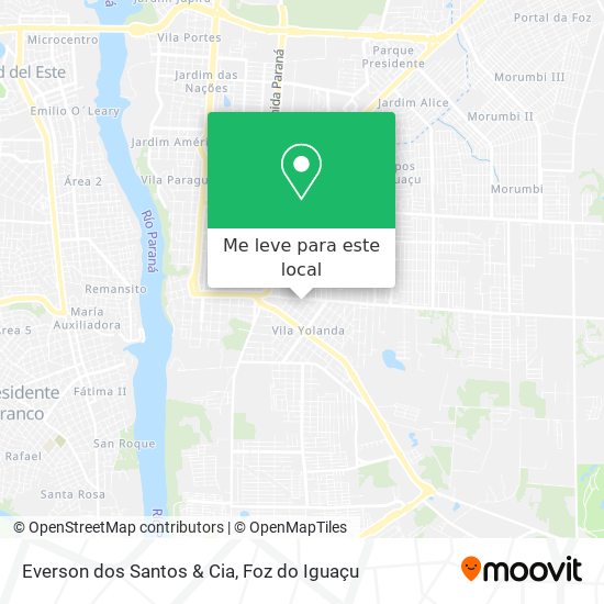 Everson dos Santos & Cia mapa
