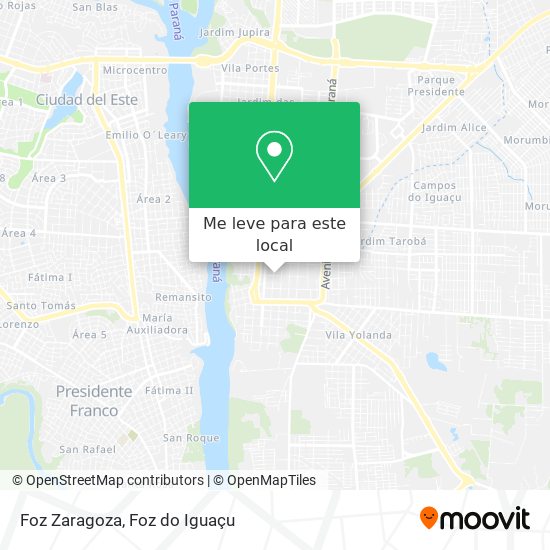 Foz Zaragoza mapa