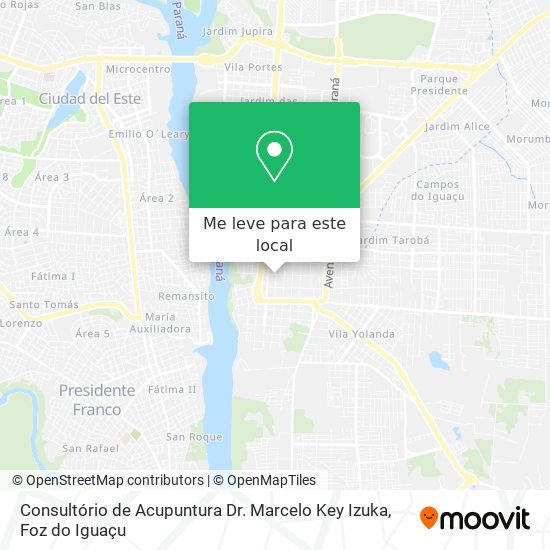 Consultório de Acupuntura Dr. Marcelo Key Izuka mapa
