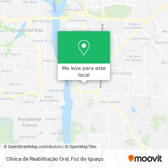 Clínica de Reabilitação Oral mapa