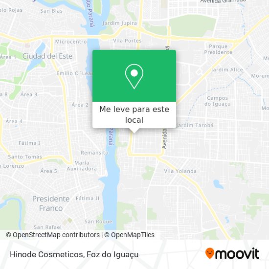 Hinode Cosmeticos mapa