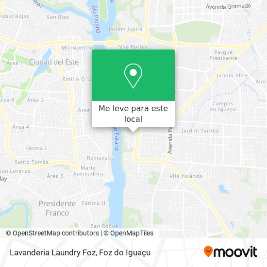 Lavanderia Laundry Foz mapa