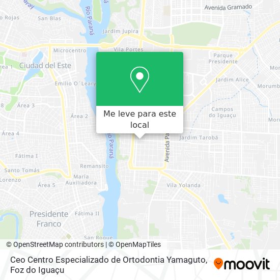 Ceo Centro Especializado de Ortodontia Yamaguto mapa