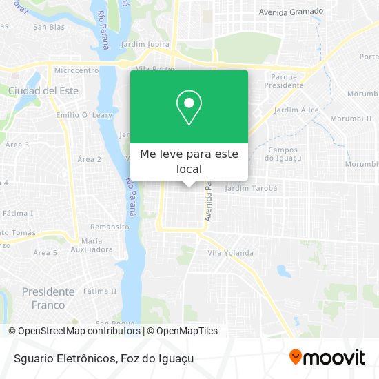 Sguario Eletrônicos mapa