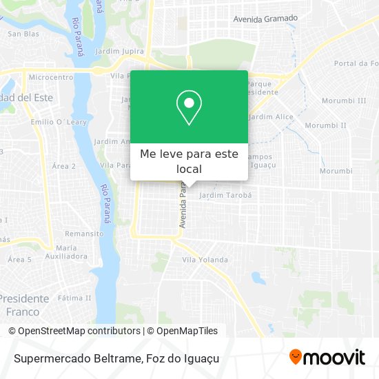 Supermercado Beltrame mapa