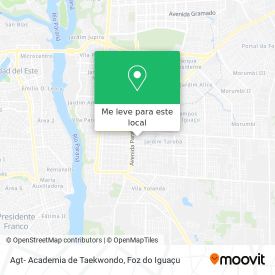 Agt- Academia de Taekwondo mapa