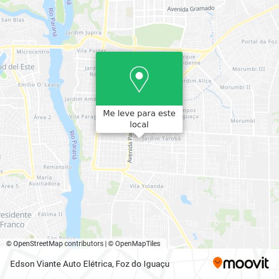 Edson Viante Auto Elétrica mapa
