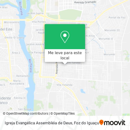Igreja Evangélica Assembléia de Deus mapa