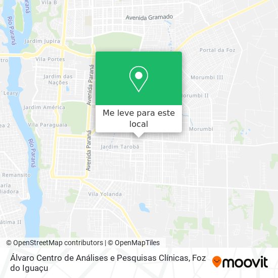 Álvaro Centro de Análises e Pesquisas Clínicas mapa