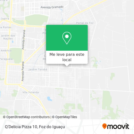 Q'Delícia Pizza 10 mapa