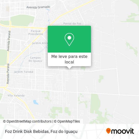 Foz Drink Disk Bebidas mapa